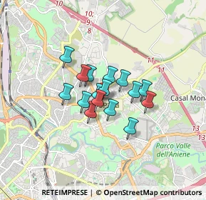 Mappa Via Carlo Lorenzini, 00137 Roma RM, Italia (1.07188)