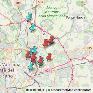 Mappa Via Carlo Lorenzini, 00195 Roma RM, Italia (3.59571)
