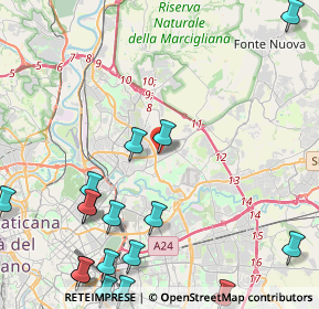 Mappa Via Carlo Lorenzini, 00137 Roma RM, Italia (6.40529)