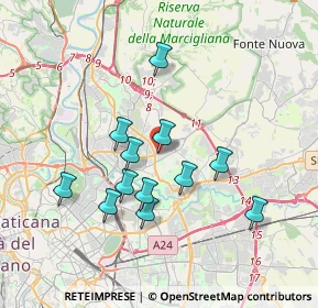 Mappa Via Carlo Lorenzini, 00137 Roma RM, Italia (3.415)