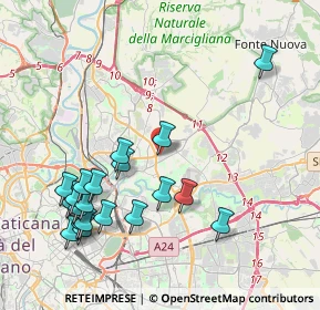 Mappa Via F. D'ovidio, 00137 Roma RM, Italia (4.7765)
