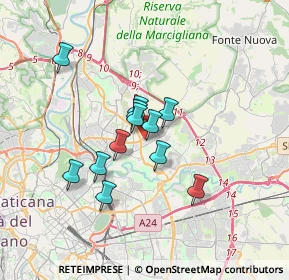 Mappa Via F. D'ovidio, 00137 Roma RM, Italia (2.725)