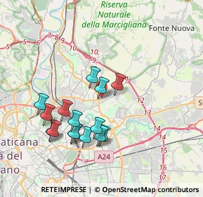 Mappa Via Carlo Lorenzini, 00195 Roma RM, Italia (3.73933)