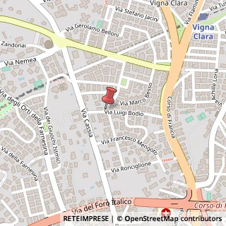 Mappa Via Luigi Bodio, 58, 00191 Roma, Roma (Lazio)
