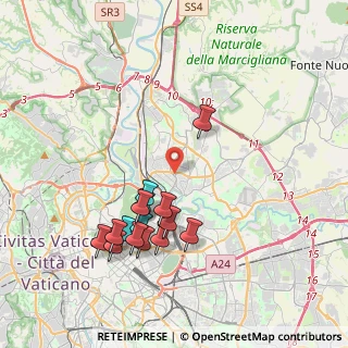 Mappa Via Veglia, 00141 Roma RM, Italia (4.14533)