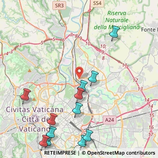 Mappa Via Valsavaranche, 00141 Roma RM, Italia (6.05833)
