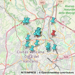 Mappa Via Roccaporena, 00191 Roma RM, Italia (2.72529)