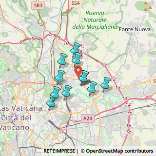 Mappa Via Cecco Angiolieri, 00137 Roma RM, Italia (2.47833)