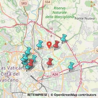 Mappa Via Cecco Angiolieri, 00137 Roma RM, Italia (4.38154)