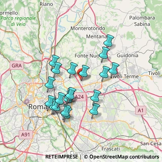 Mappa Casal Monastero, 00131 Roma RM, Italia (7.1005)