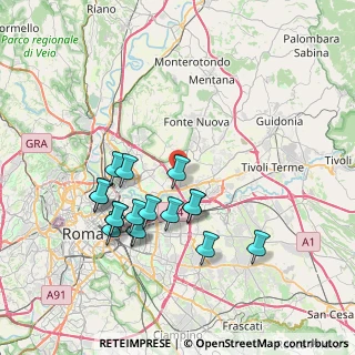 Mappa Casal Monastero, 00131 Roma RM, Italia (7.59941)