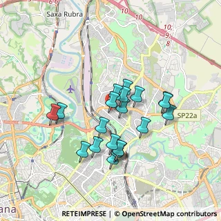 Mappa Via Val Pellice, 00141 Roma RM, Italia (1.632)