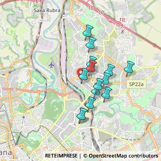 Mappa Via Val Pellice, 00141 Roma RM, Italia (1.55643)