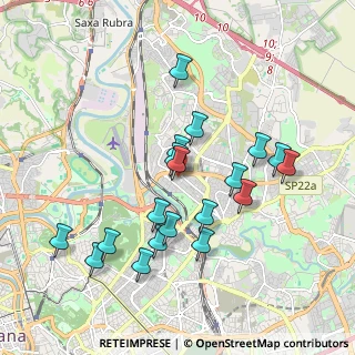 Mappa Via Val Pellice, 00141 Roma RM, Italia (1.91789)
