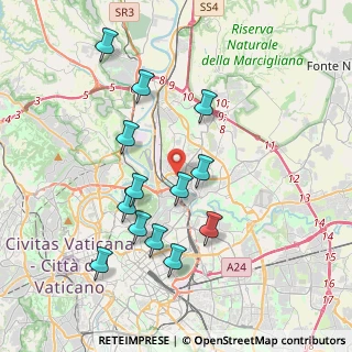 Mappa Via Val Pellice, 00141 Roma RM, Italia (3.95692)