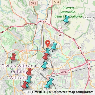 Mappa Via Val Pellice, 00141 Roma RM, Italia (6.11667)
