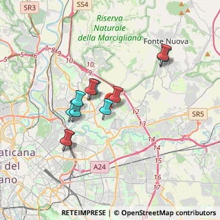 Mappa Via del Casale di S. Basilio, 00100 Roma RM, Italia (3.28909)