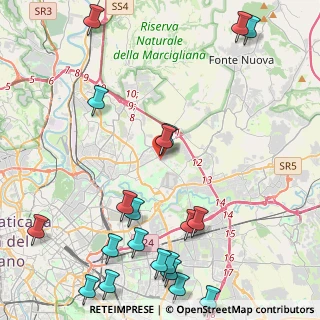 Mappa Via del Casale di S. Basilio, 00100 Roma RM, Italia (6.2555)