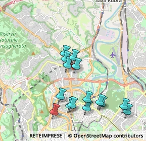 Mappa FLAMINIA- BEVAGNA, 00191 Roma RM, Italia (2.00533)