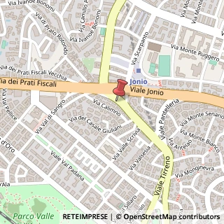 Mappa Piazzale Jonio,  13, 00141 Roma, Roma (Lazio)