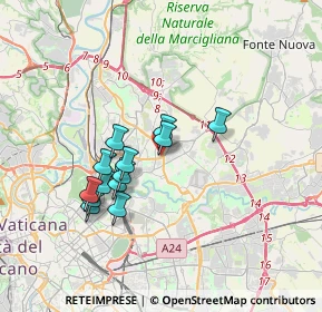 Mappa Via Rosso di San Secondo, 00137 Roma RM, Italia (3.17)