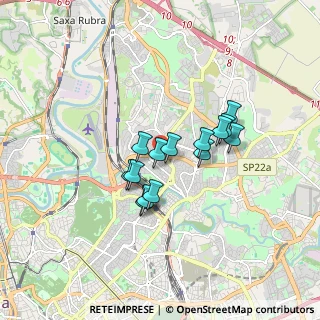Mappa Via Calimno, 00141 Roma RM, Italia (1.30857)