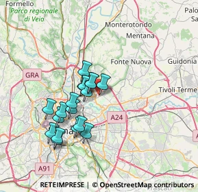 Mappa Piazza Guido Gozzano, 00137 Roma RM, Italia (6.36056)