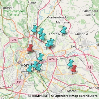 Mappa Via Nino Tamassia, 00156 Roma RM, Italia (7.34071)