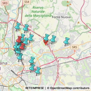 Mappa Via Nino Tamassia, 00156 Roma RM, Italia (4.9405)