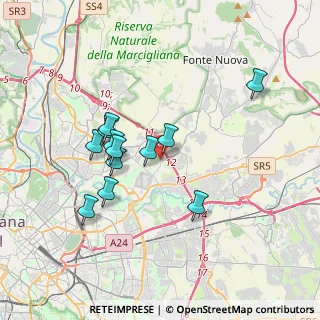 Mappa Via Nino Tamassia, 00156 Roma RM, Italia (3.4075)