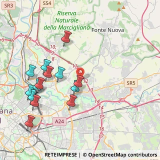 Mappa Via Nino Tamassia, 00156 Roma RM, Italia (4.70143)