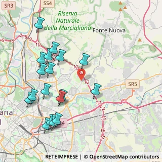 Mappa Via Nino Tamassia, 00156 Roma RM, Italia (4.87444)