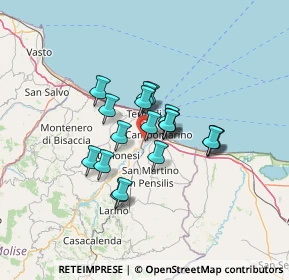 Mappa Via Alessandro Volta, 86039 Termoli CB, Italia (9.61211)