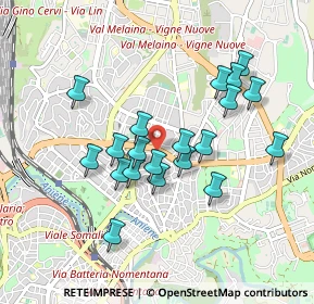 Mappa Via Montecassino, 00141 Roma RM, Italia (0.8555)