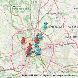 Mappa Via Monte Senario, 00141 Roma RM, Italia (6.42)