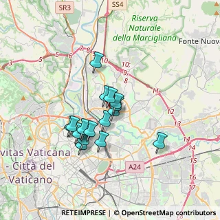 Mappa Via Montecassino, 00141 Roma RM, Italia (2.85294)