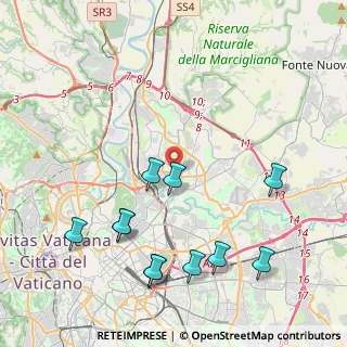 Mappa Via Monte Senario, 00141 Roma RM, Italia (5.04818)