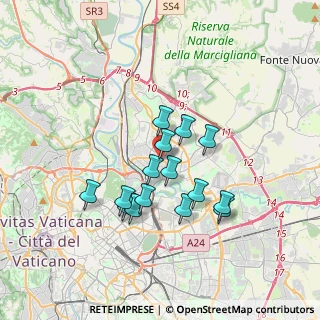 Mappa Via Monte Senario, 00141 Roma RM, Italia (3.09067)