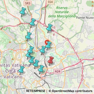 Mappa Via Monte Senario, 00141 Roma RM, Italia (4.36231)