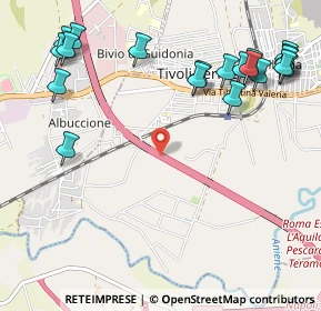 Mappa Autostrada del Sole, 00011 Tivoli RM, Italia (1.4645)