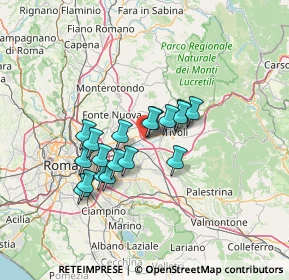 Mappa Autostrada del Sole, 00011 Tivoli RM, Italia (11.15889)