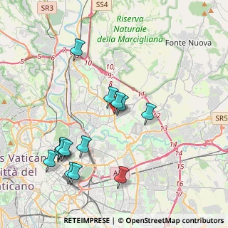 Mappa Via Ugo Ojetti, 00137 Marino RM, Italia (4.50214)