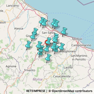 Mappa Via Cristoforo Colombo, 86030 Mafalda CB, Italia (10.43368)