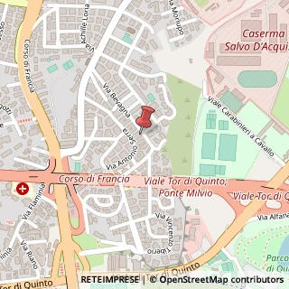 Mappa Via Bevagna, 115, 00191 Roma, Roma (Lazio)