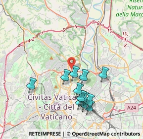 Mappa Via Antonio Serra, 00191 Roma RM, Italia (3.92083)