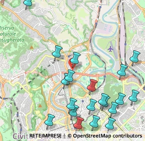 Mappa Via Antonio Serra, 00191 Roma RM, Italia (2.7295)
