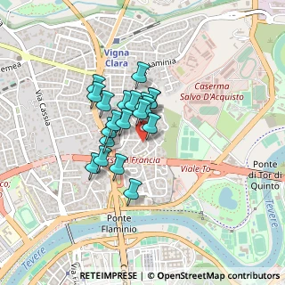 Mappa Via Antonio Serra, 00191 Roma RM, Italia (0.3045)