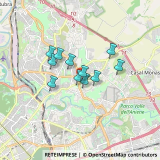 Mappa Via Arturo Graf, 00137 Roma RM, Italia (1.29091)