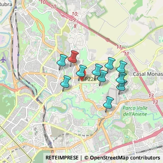 Mappa Via Arturo Graf, 00137 Roma RM, Italia (1.41909)