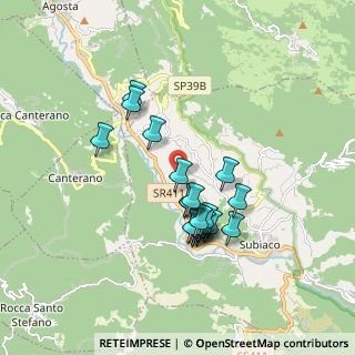 Mappa Contrada la Carcara, 00028 Subiaco RM, Italia (1.5905)